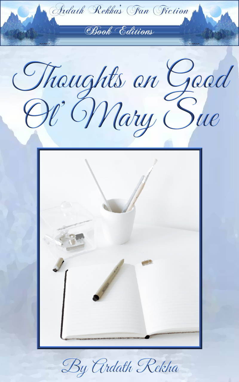 Cover art for “Thoughts on Good Ol’ Mary Sue” by Ardath Rekha